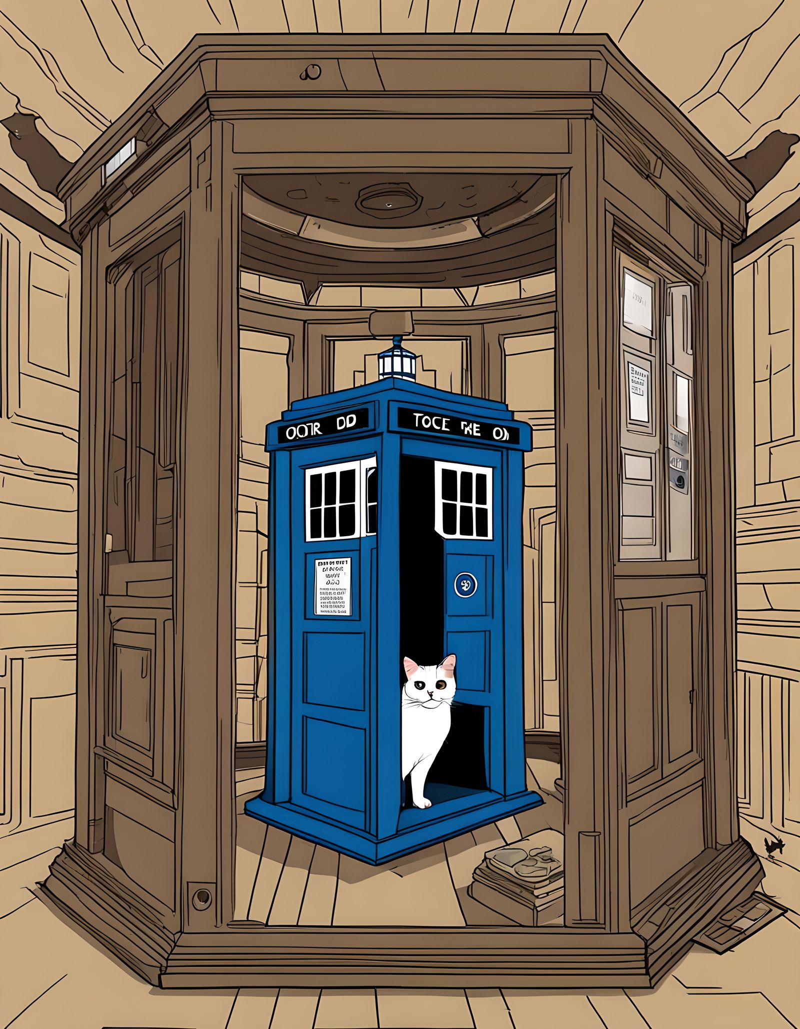 Cat's Whimsical TARDIS Adventure