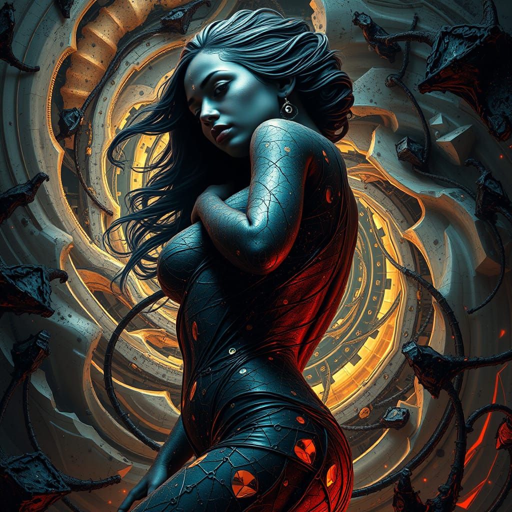 Indofuturistic beauty