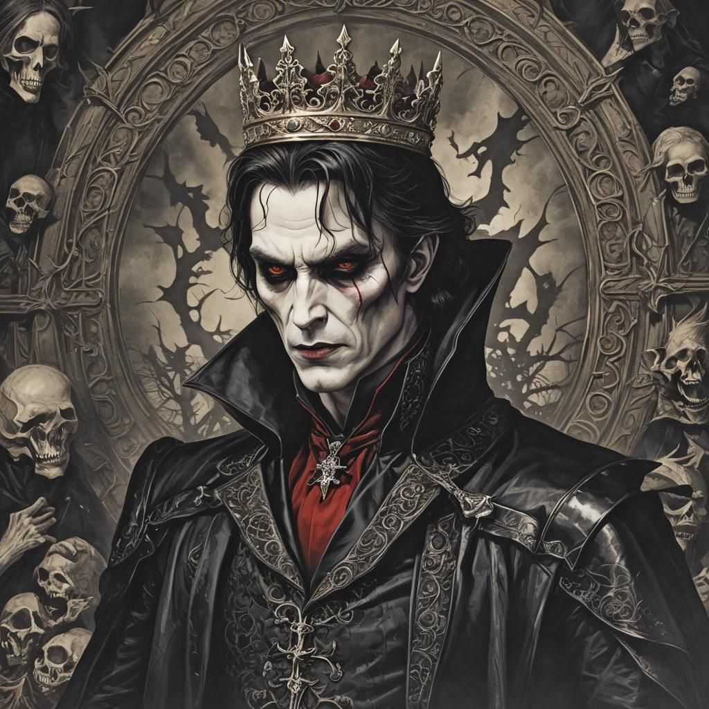 The Vampire King: A Dark Fantasy Portrait