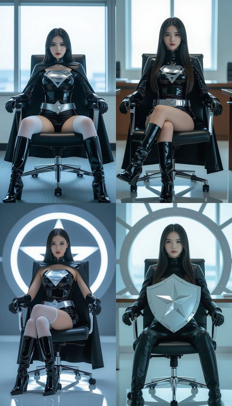 Evil Superwoman Committee Meeting Room in Realistic Style