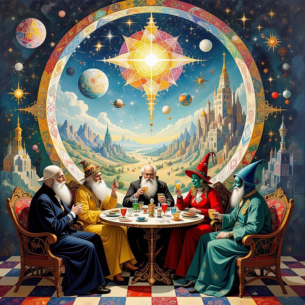 Psychedelic Utopia: A Galaxy's Edge Cafe