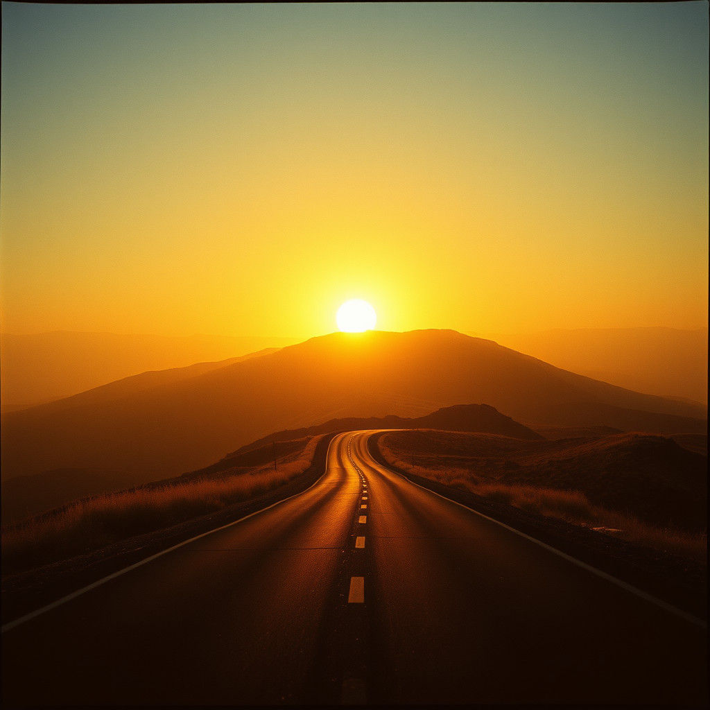 Majestic Road to Promise Land in Cinematic Style