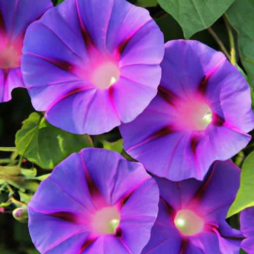 Blooming Morning Glories: An AI Interpretation