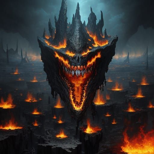 Cosmic Devouring Vortex in Apocalyptic Landscape