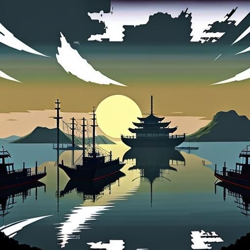 Southeast Asian Naval Port in Metal Slug Style