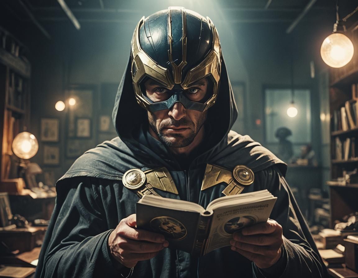 Vision Consults Clairvoyant in Cinematic Film Still