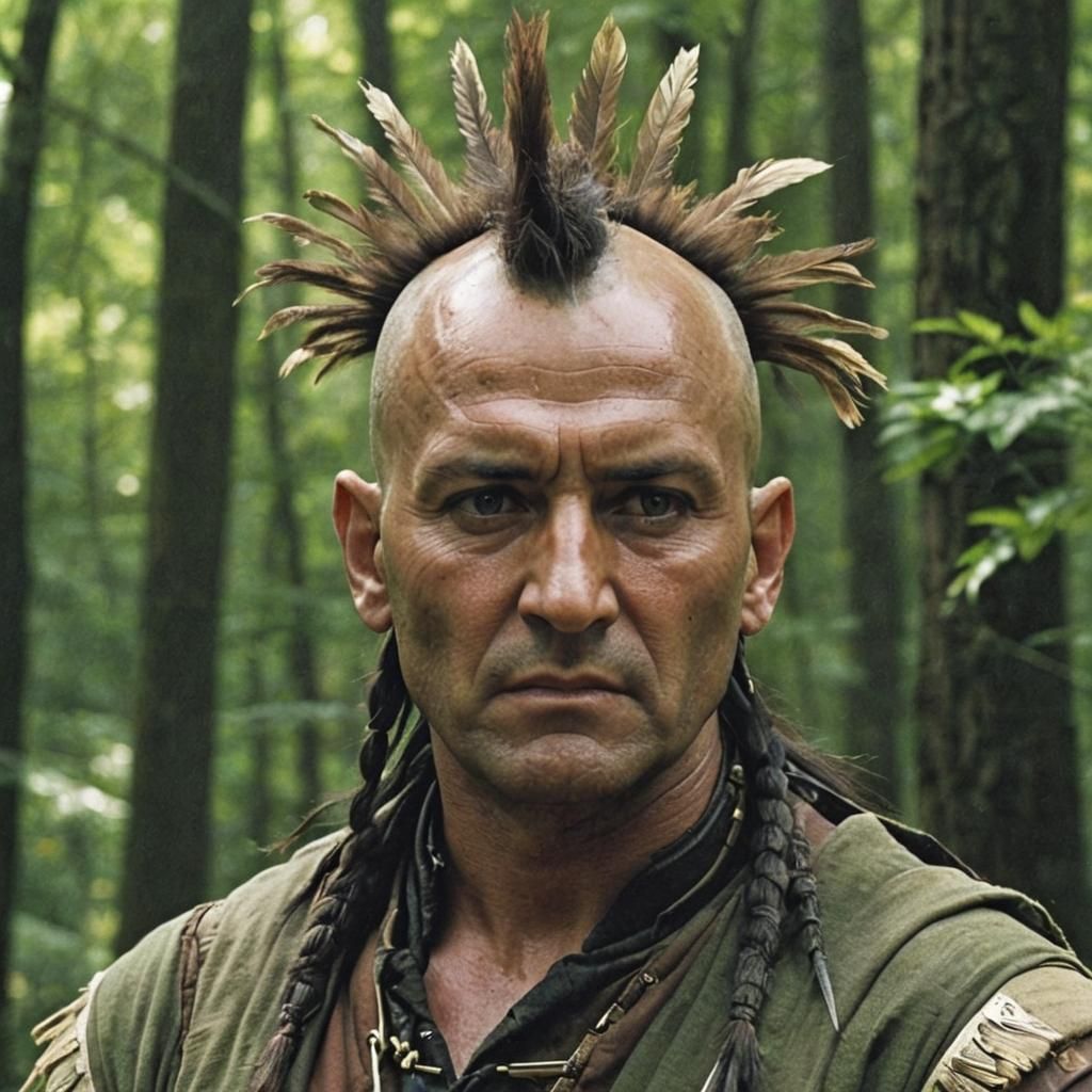 Close-Up of a Mohawk Hairstyle