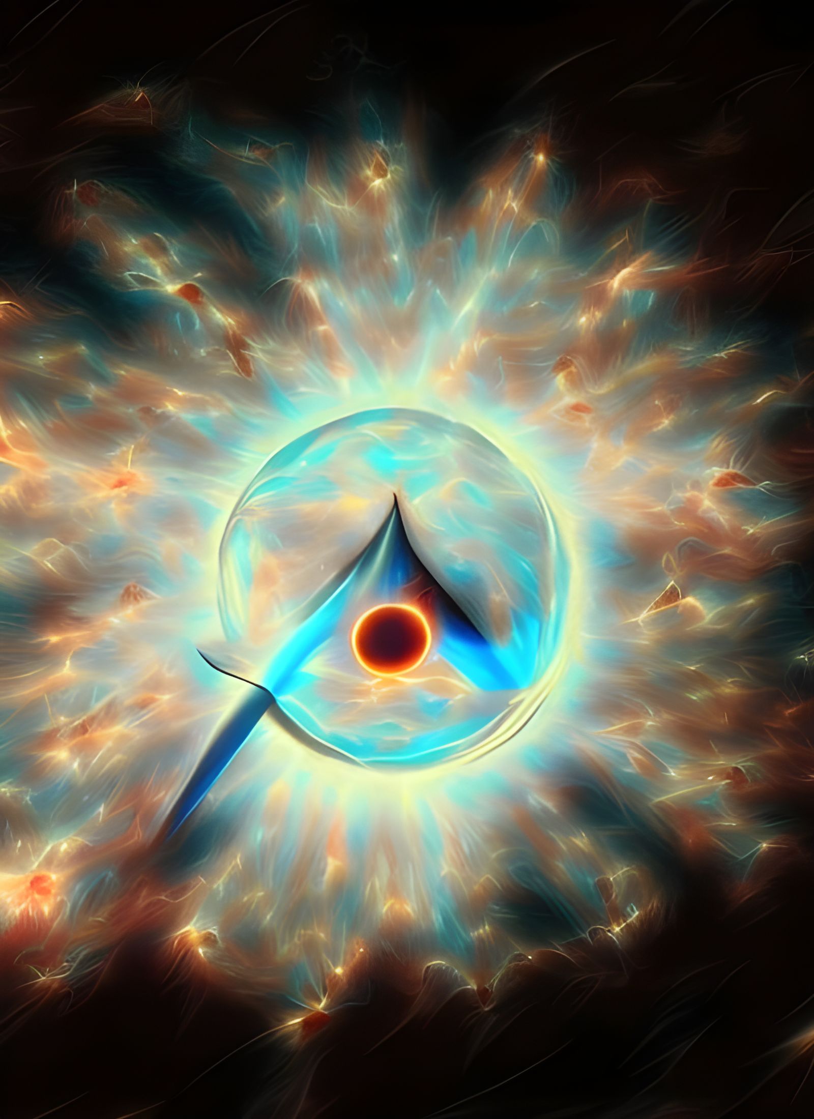 Cycles Ring Earth: A Hyperreal Celestial Painting