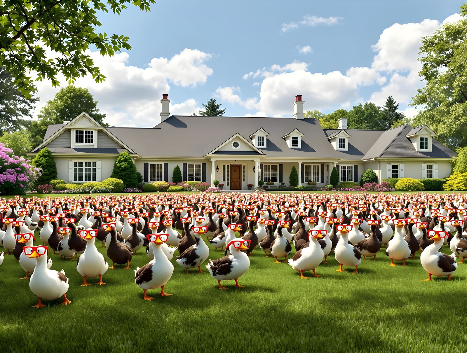 This happens when you feed the neighborhood ducks 😎😎😎
