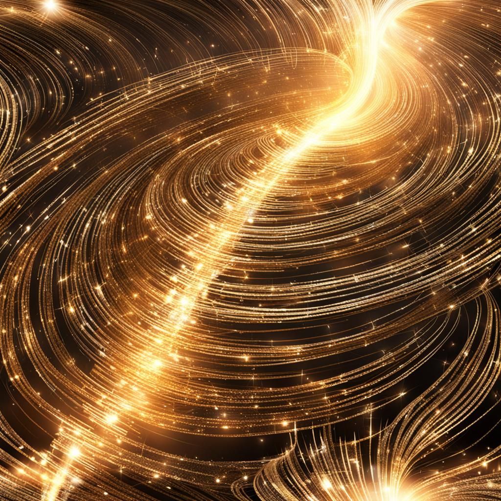 Realistic 3D Penny with Glittering Light Rays