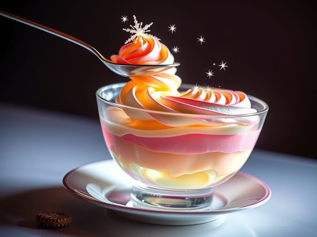 Magical Crystalline Parfait with Sparkling Sugar Stars