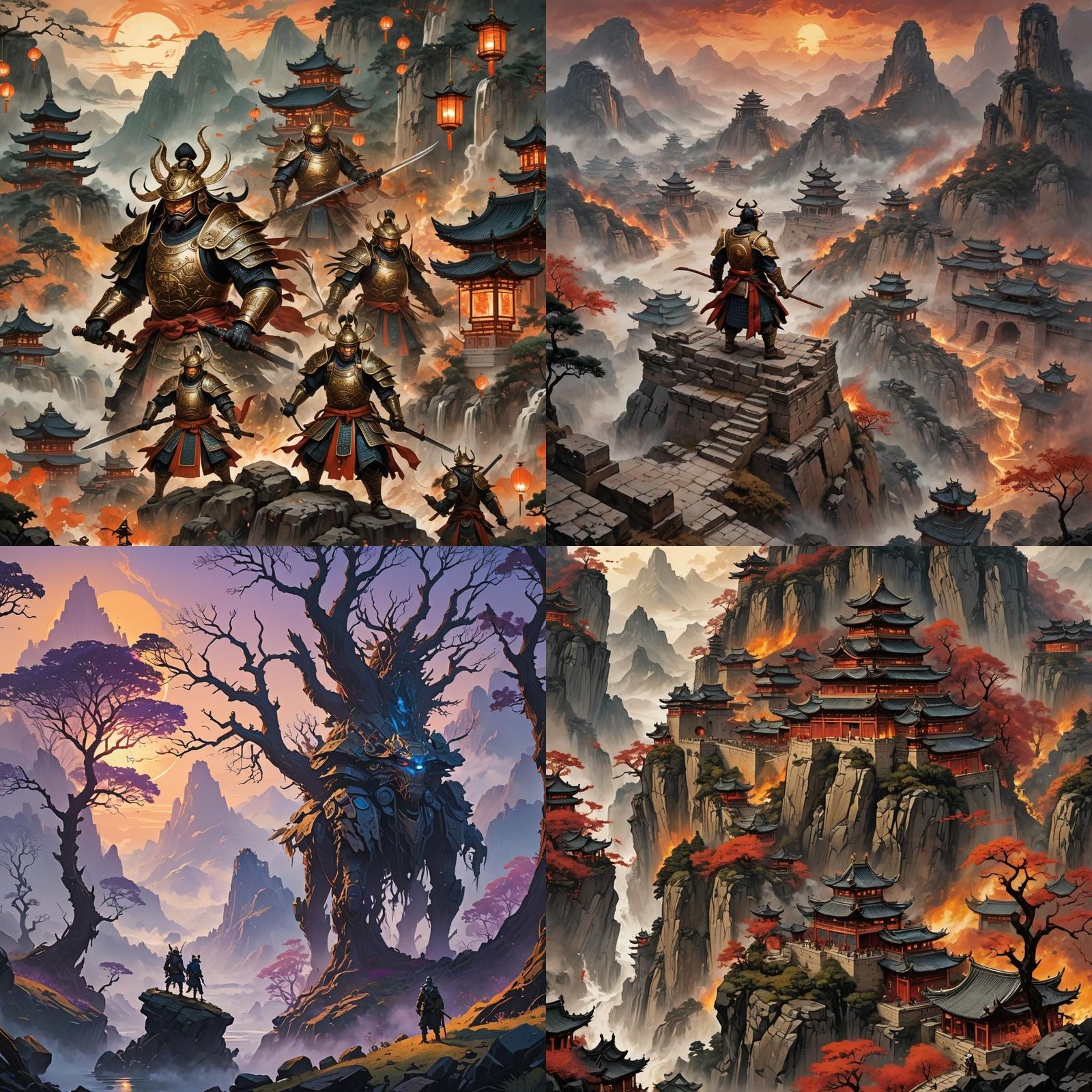 Detailed Matte Painting from Romance of the Three Kingdoms