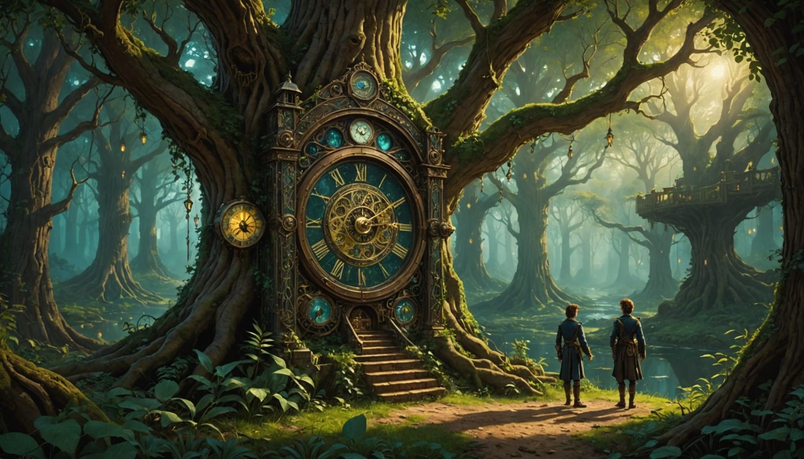 Clockwork Automaton in Mystical Forest Grove