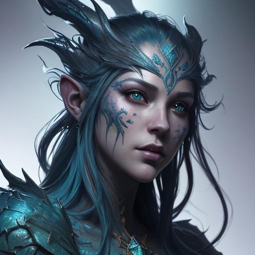 Detailed Fantasy Creature Concept Art