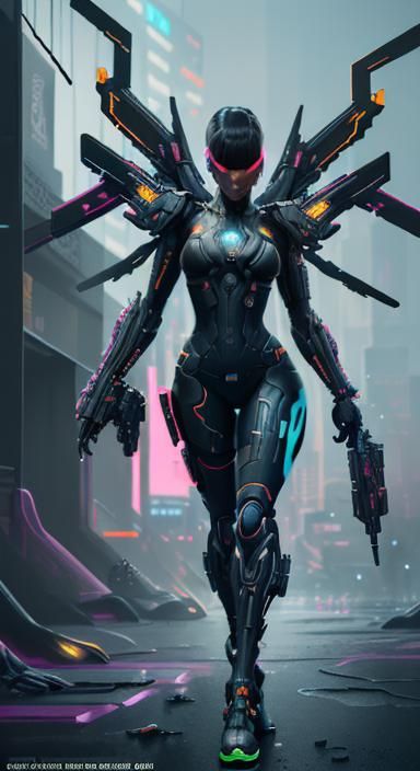 Nintendo Switch as Cyberpunk Anime Girl