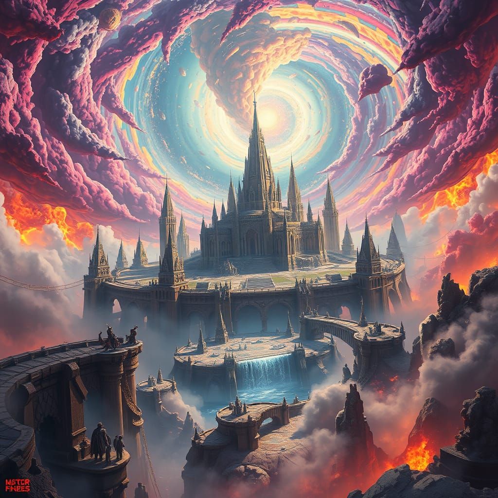 Chaotic Kingdom: Futuristic Landscape in 8k Resolution