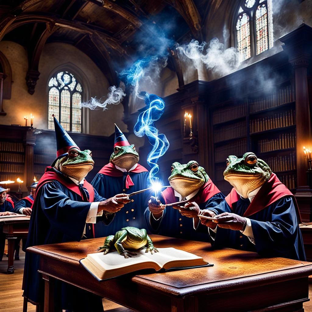 Young Wizards Practice Magic in Historic School