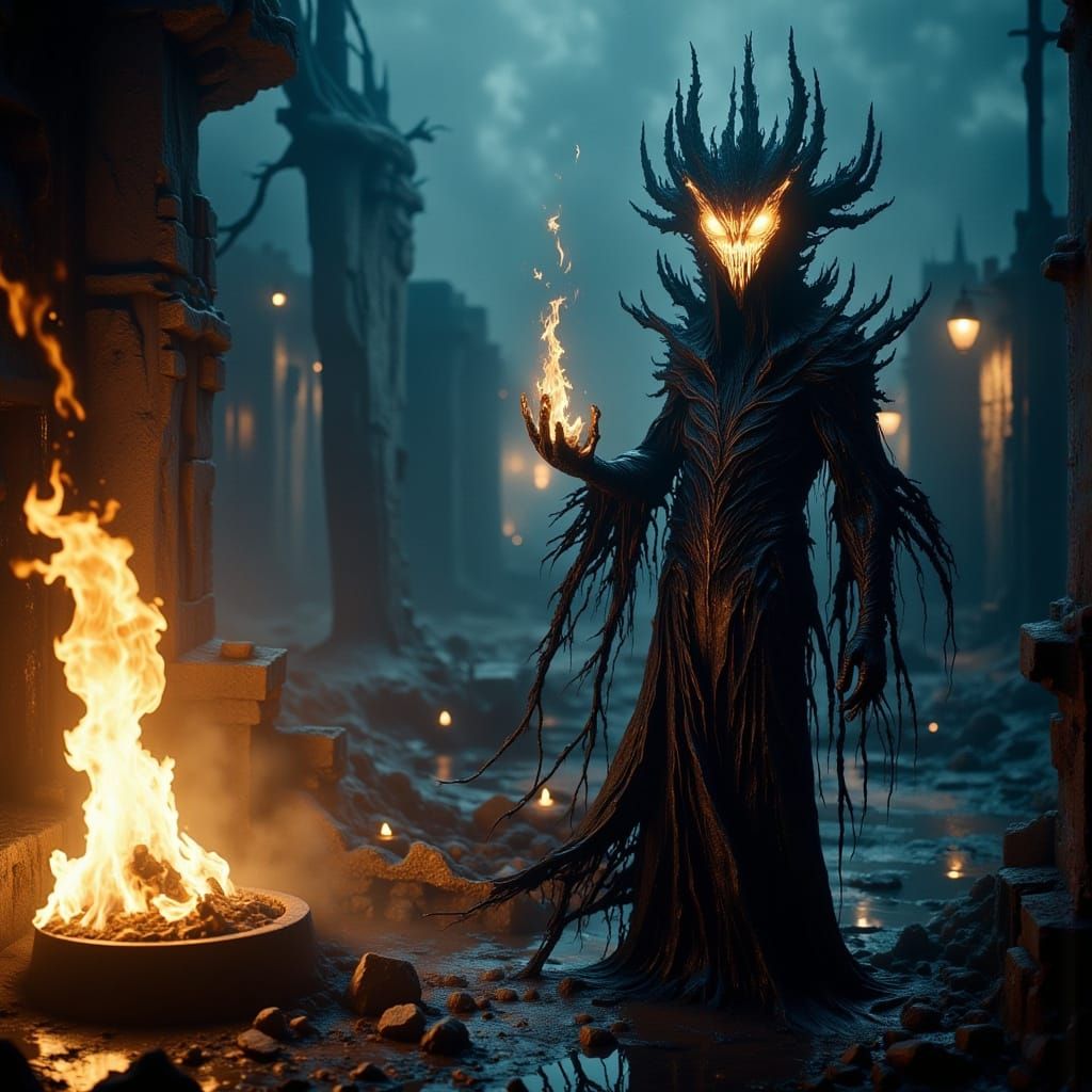 Dark Fantasy Art: Lantern of Desolation