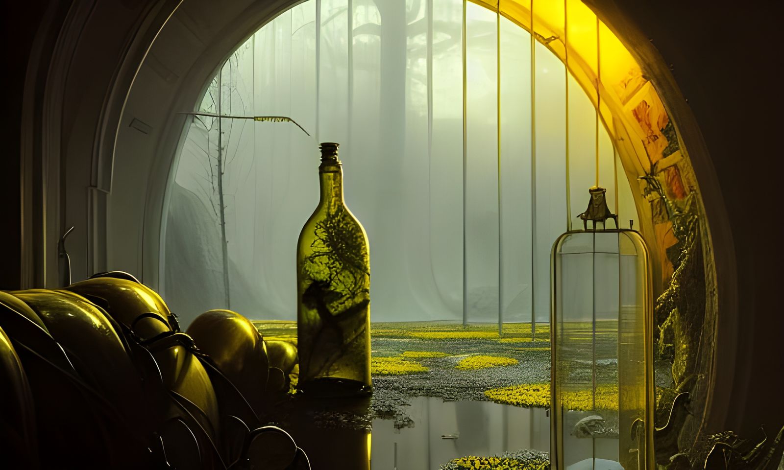 Demon in a Bottle: Detailed Digital Illustration