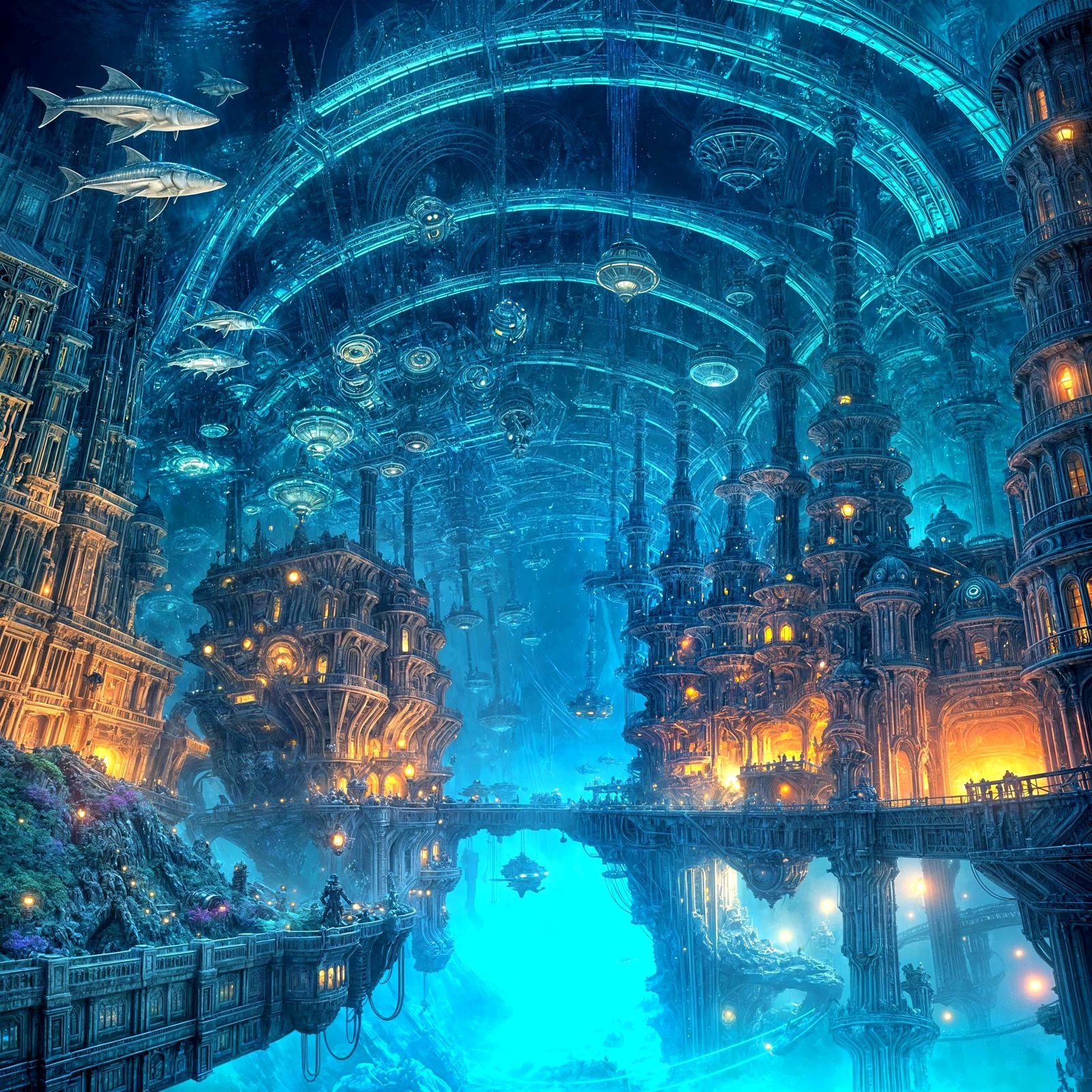 Villain's Underwater City Dome in Abyss