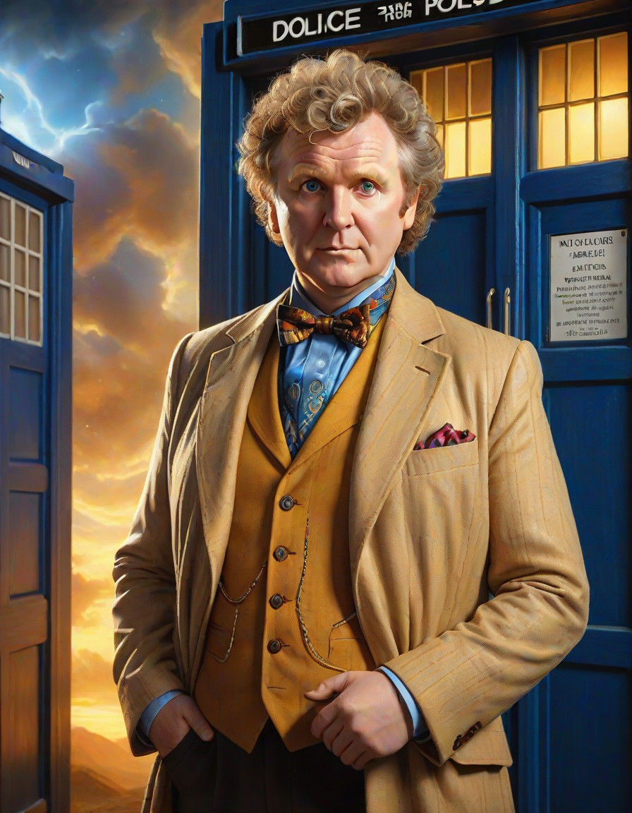 Sixth Doctor Who in Modern Portraiture
