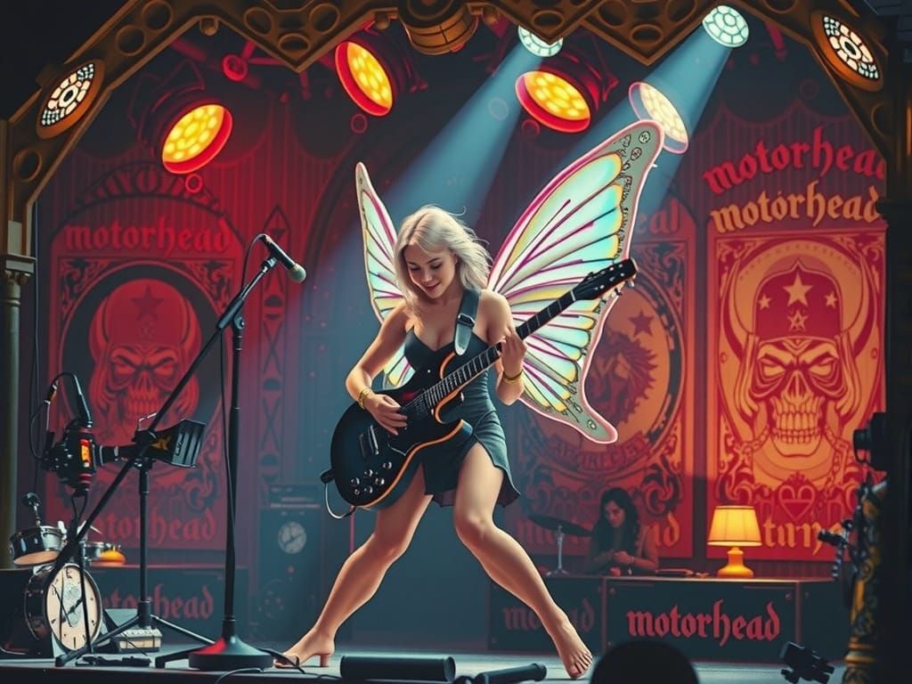 Steampunk Dollhouse Concert Hall with Motorhead and Fairy Gu...