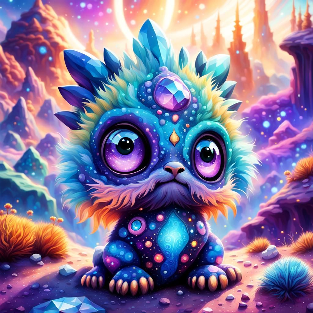 Whimsical Critter on an Alien Planet