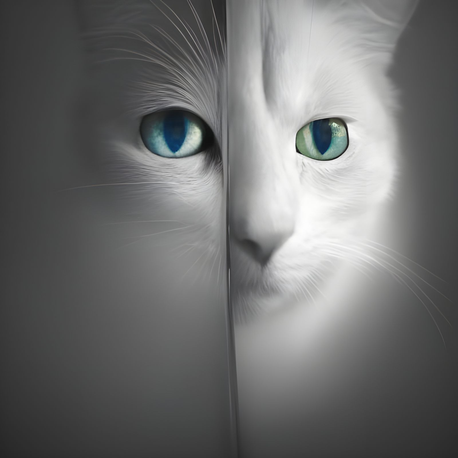 Crystalline Cat: A Photorealistic Glass Portrait