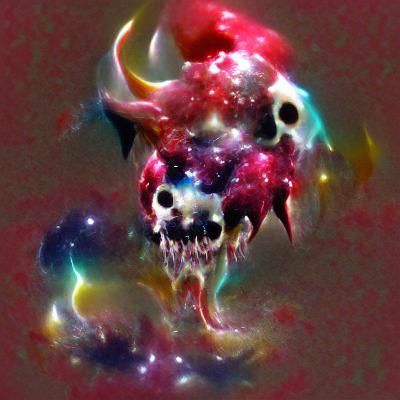 Cosmic Horror Skull Demon Emerges