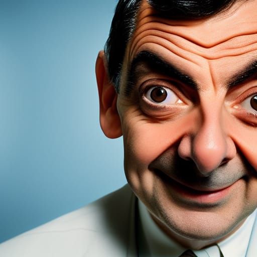 Mr. Bean Portrait in Professional Photography Style