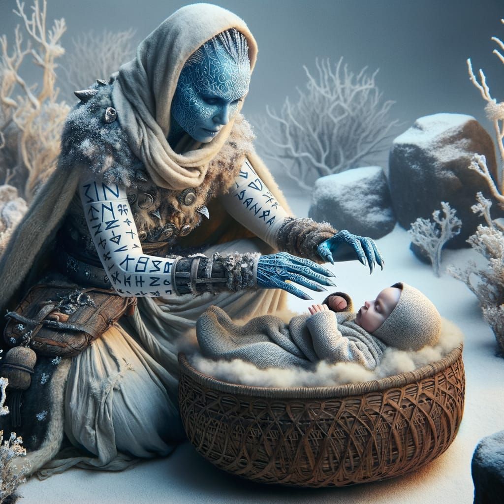 Ethereal Mother Confronts Frigid Fate in Bizarre New World