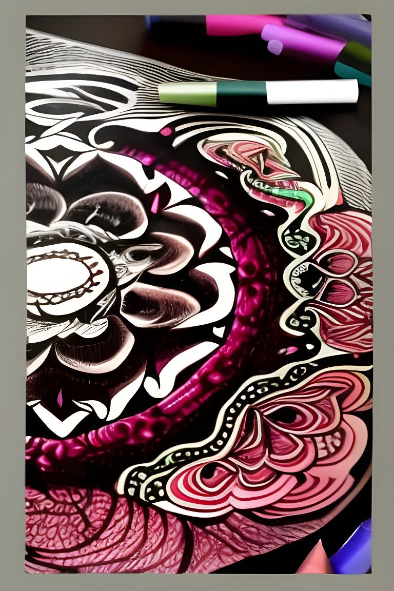 Dragonfly Mandala Coloring Page in Black and White