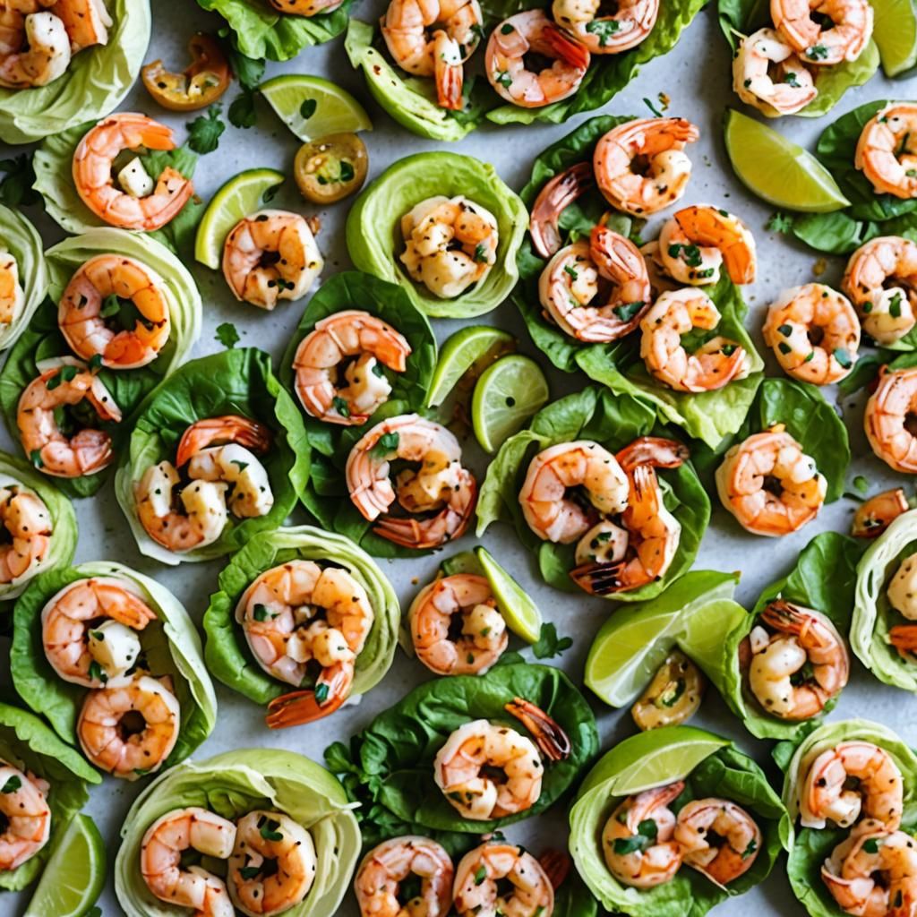 Delicious Cilantro Lime Shrimp Lettuce Wraps