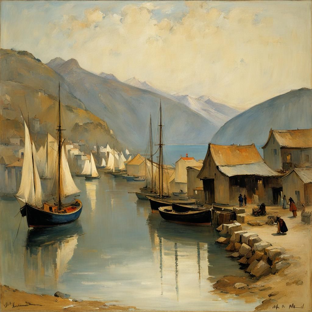 Harbor Village in Tonalist Style