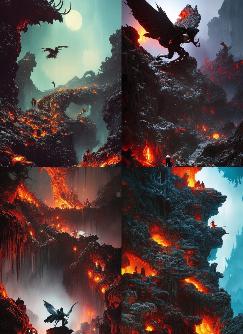 Fallen Angel Rises: Dark Fantasy Art