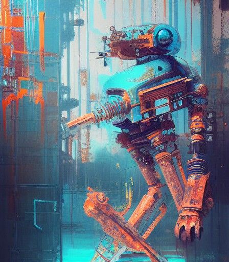 Rusted Robot abstract