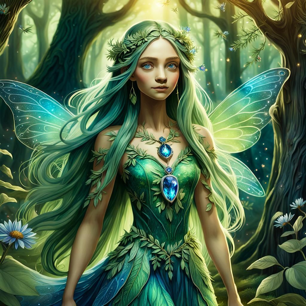 Fairy Guardian of the Woods in Enchanted Forest