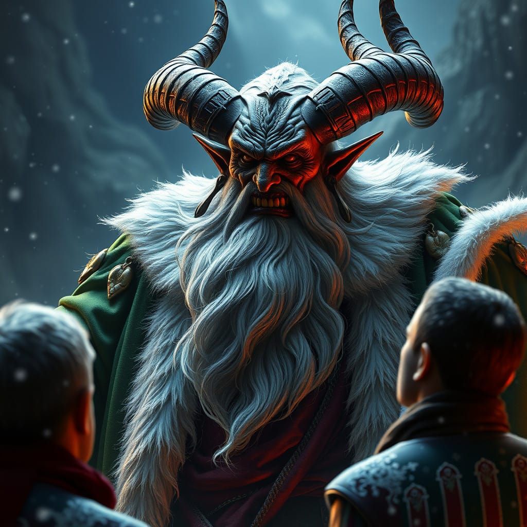 Surreal Christmas Creature in Deep Fantasy Art