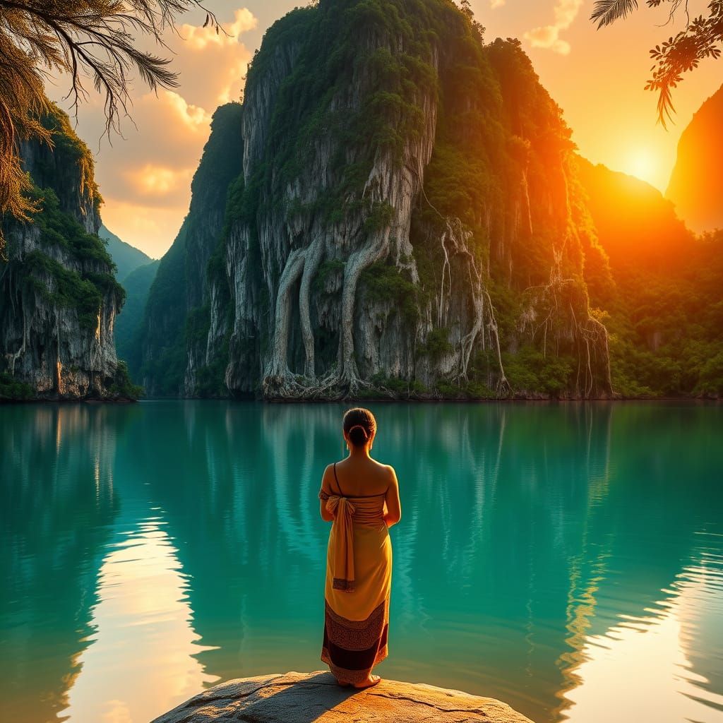 Thai Goddess of Kao Sok's Majestic Lake