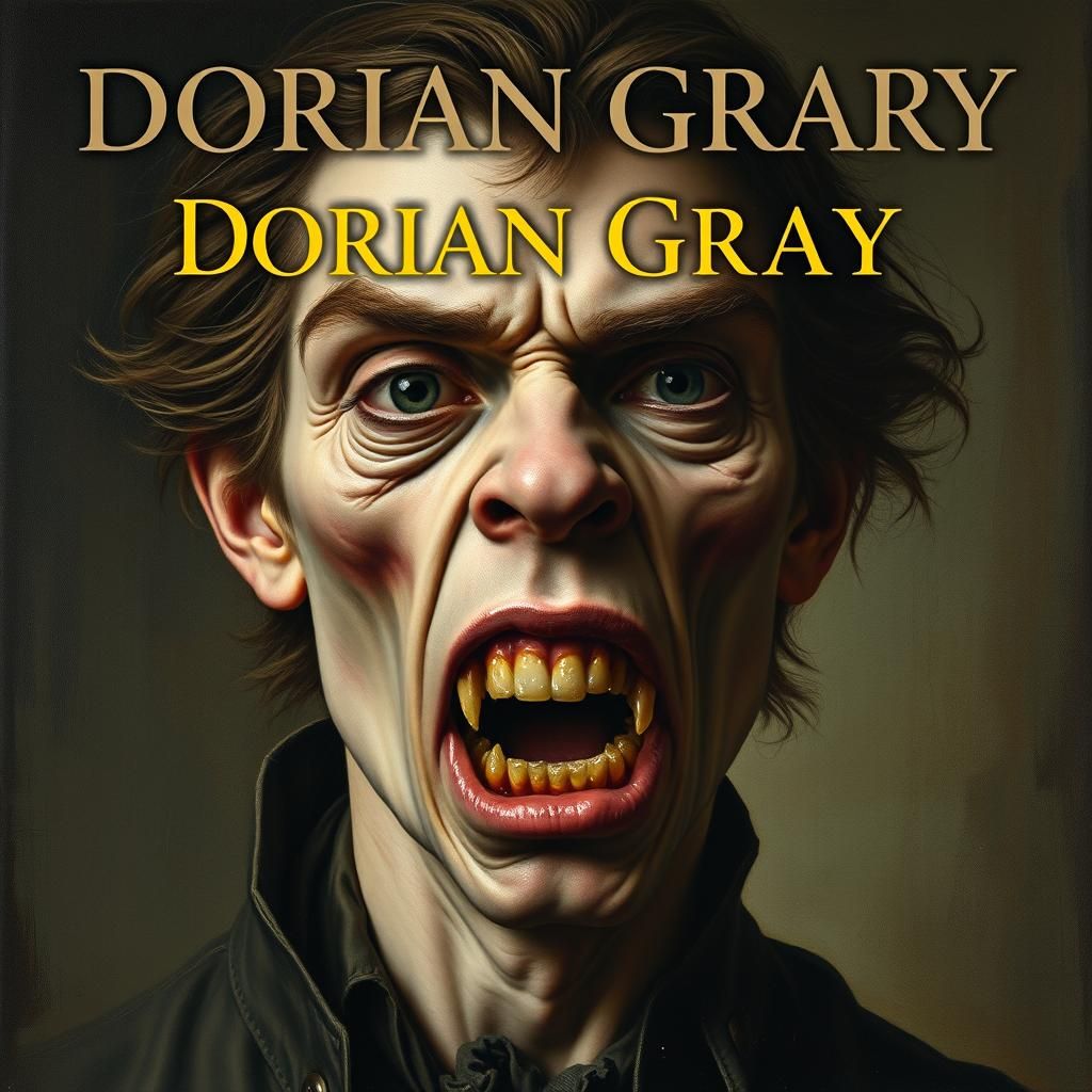Monstrous Dorian Gray Portrait in Baroque Style
