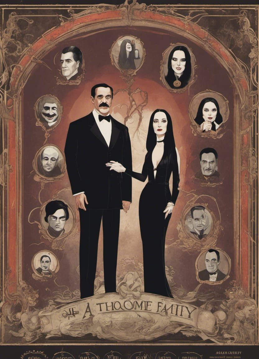 The Addams Family: Vintage Movie Poster
