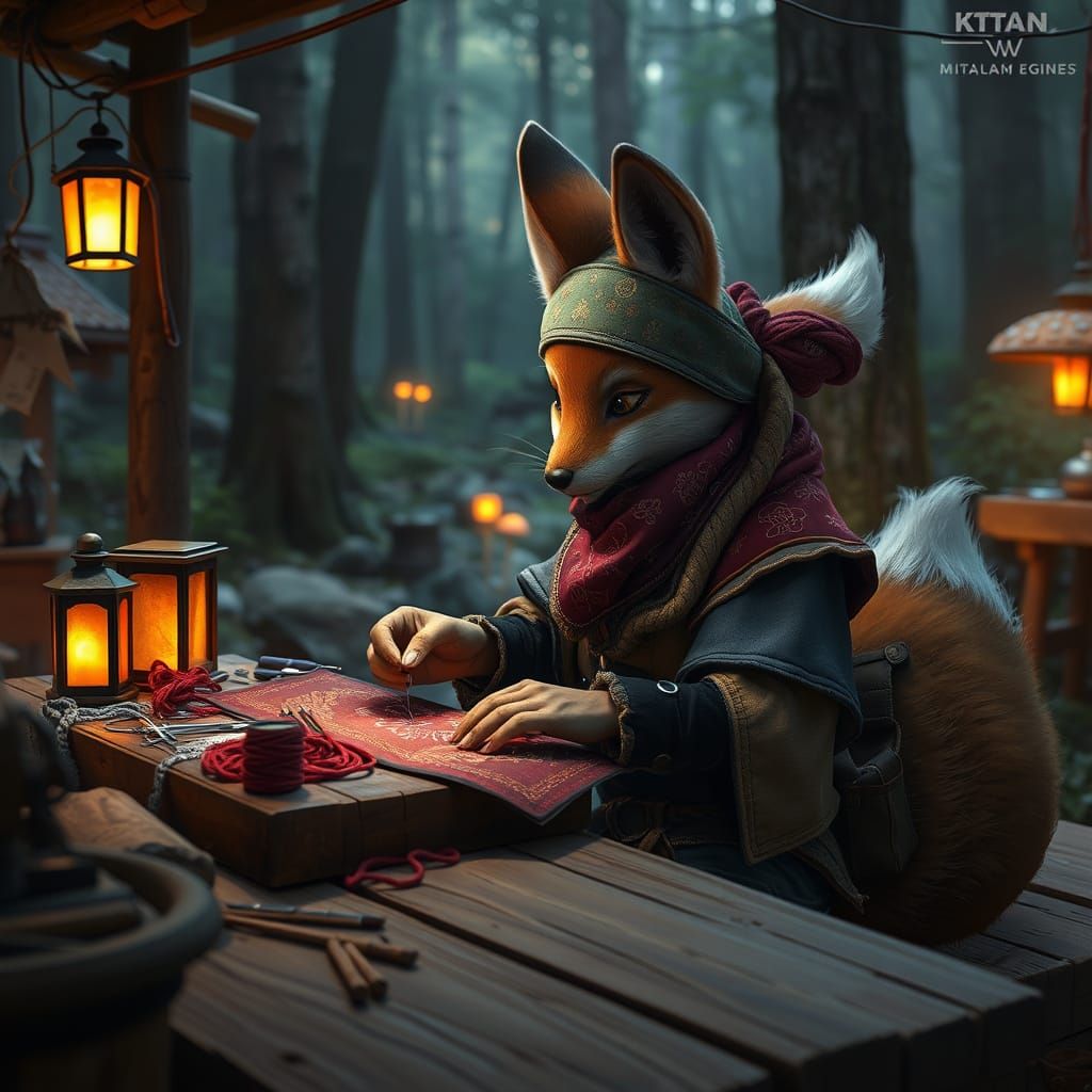 Kitsune Crafts Survival Bandanas with Love and Magic