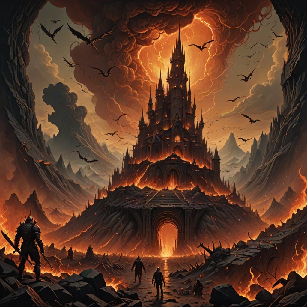 Apocalyptic Vision in Hellish Landscape