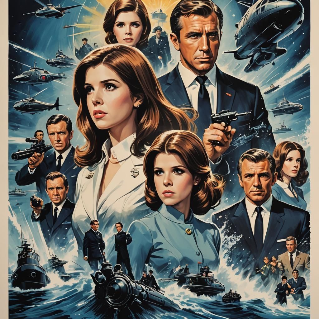 Anna Kendrick as Bond Girl: 1960s Movie Poster