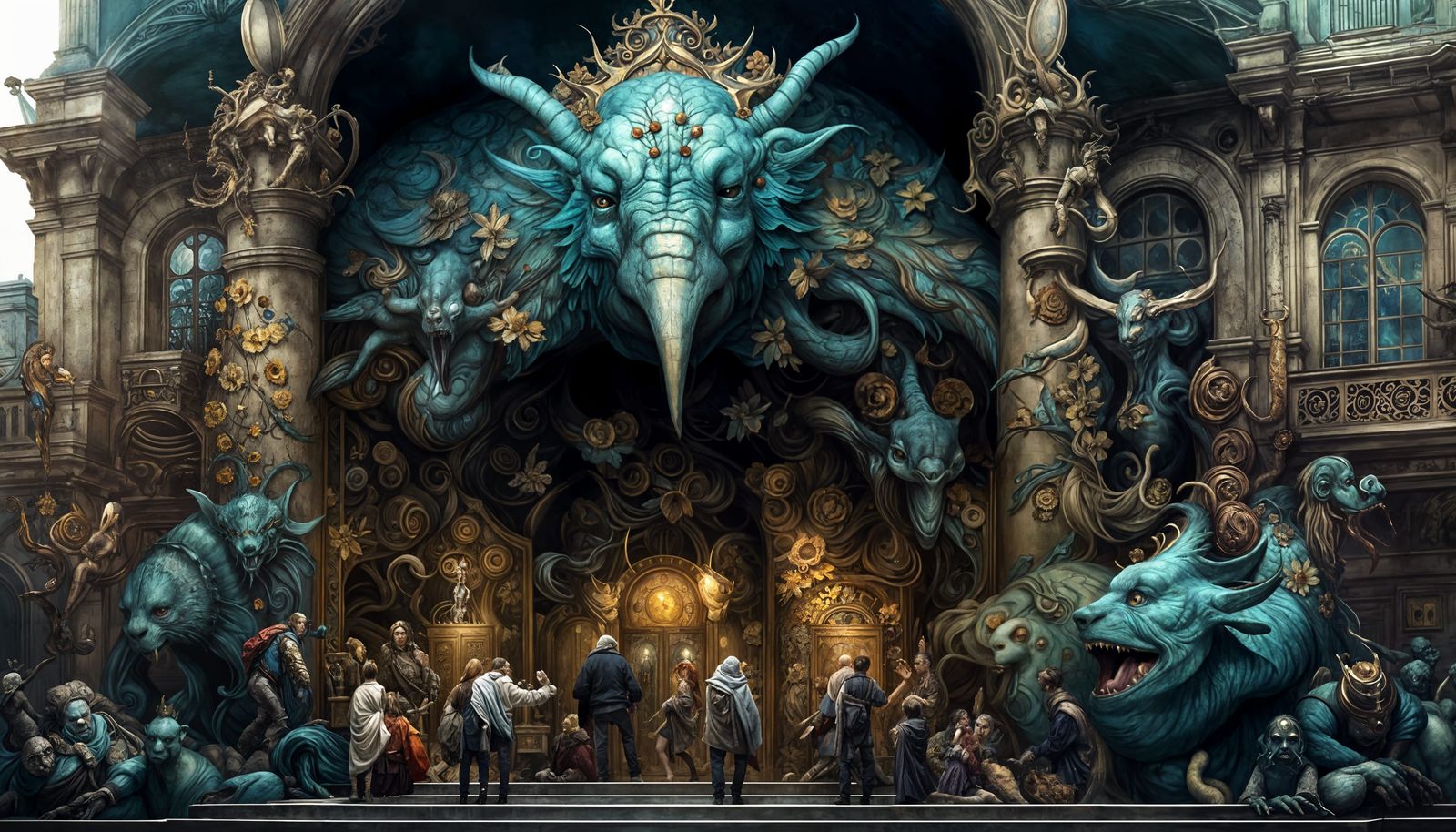 Epic Museum Exterior Concept Art in 8K