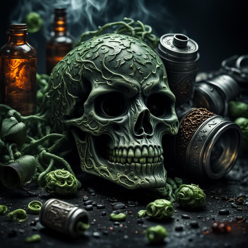 Hyperrealistic Poison with Intricate Details