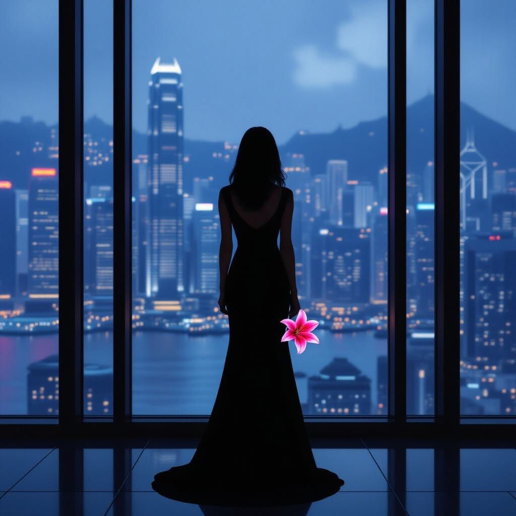 Noir Silhouette: Hopper Meets Wong Kar-Wai in Hong Kong