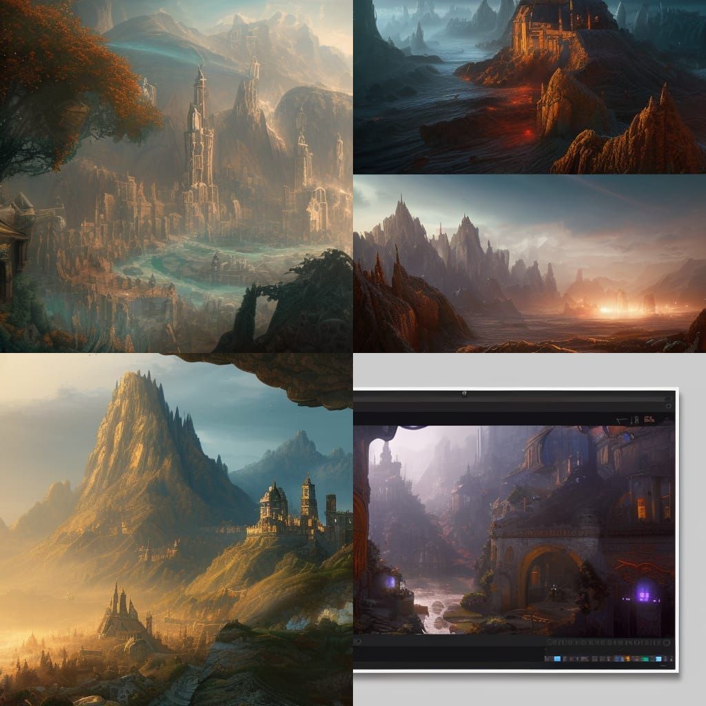 Ronaldo: Detailed Matte Painting Concept Art
