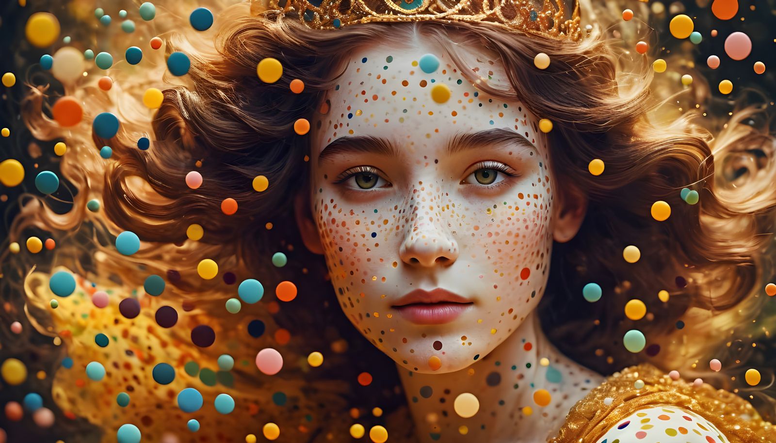 Polka Dot Princess Dances in the Wind