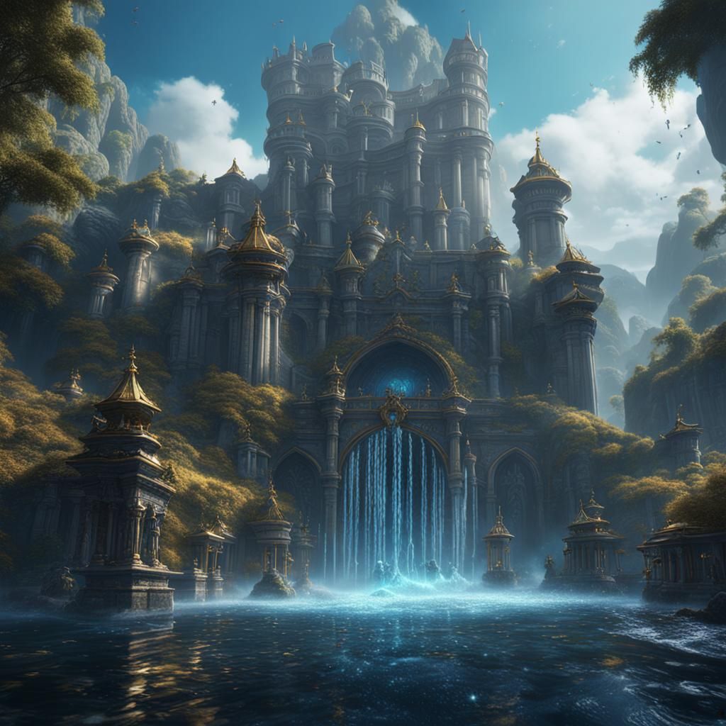 Magical Water Glass: Fantasy Concept Art